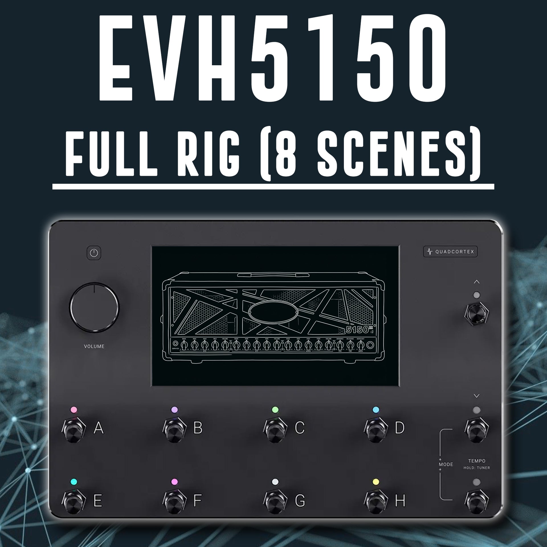 EVH 5150 III Black Stealth 100W - Full Rig (8 Scenes)