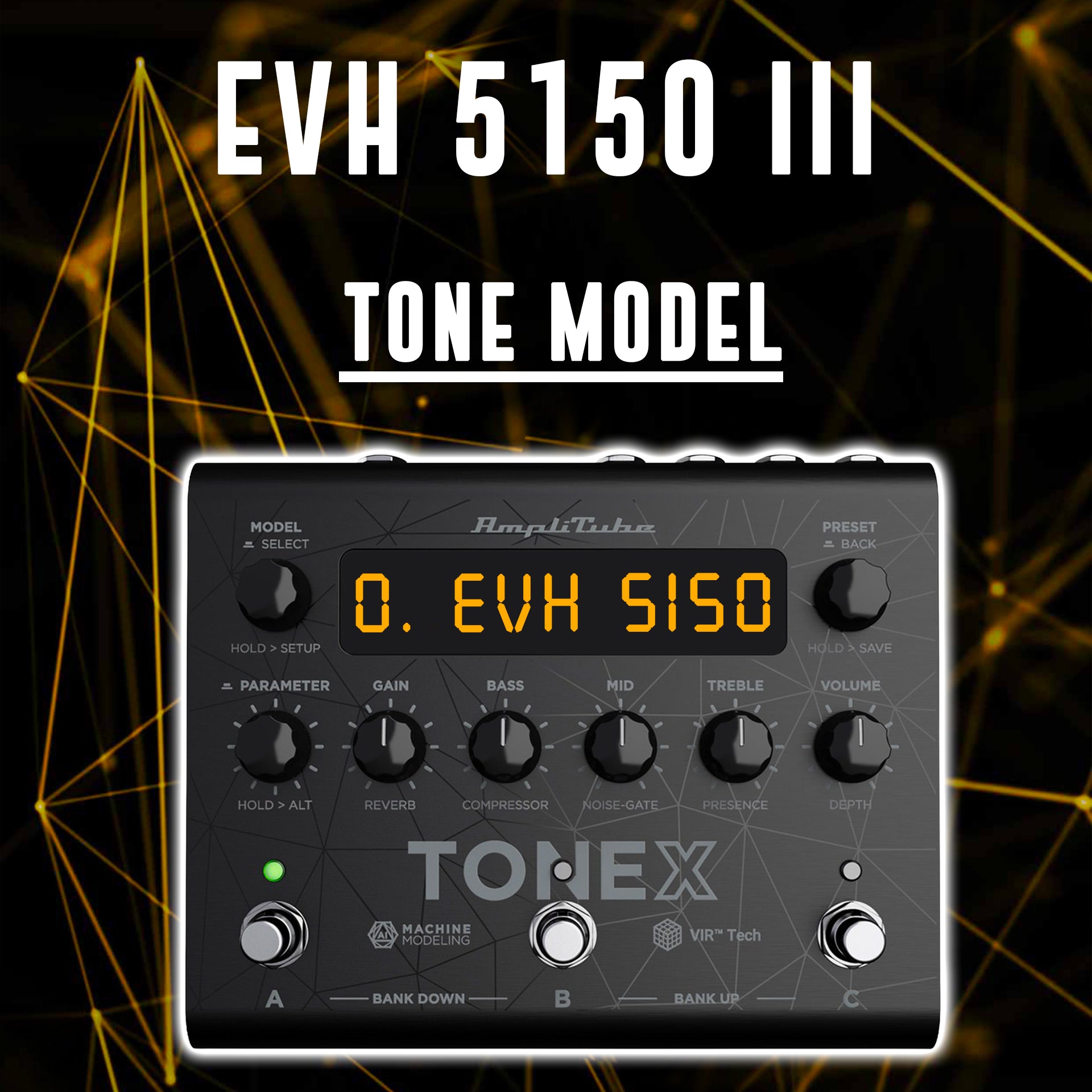 EVH 5150 III Black Stealth 100W - Tone Models