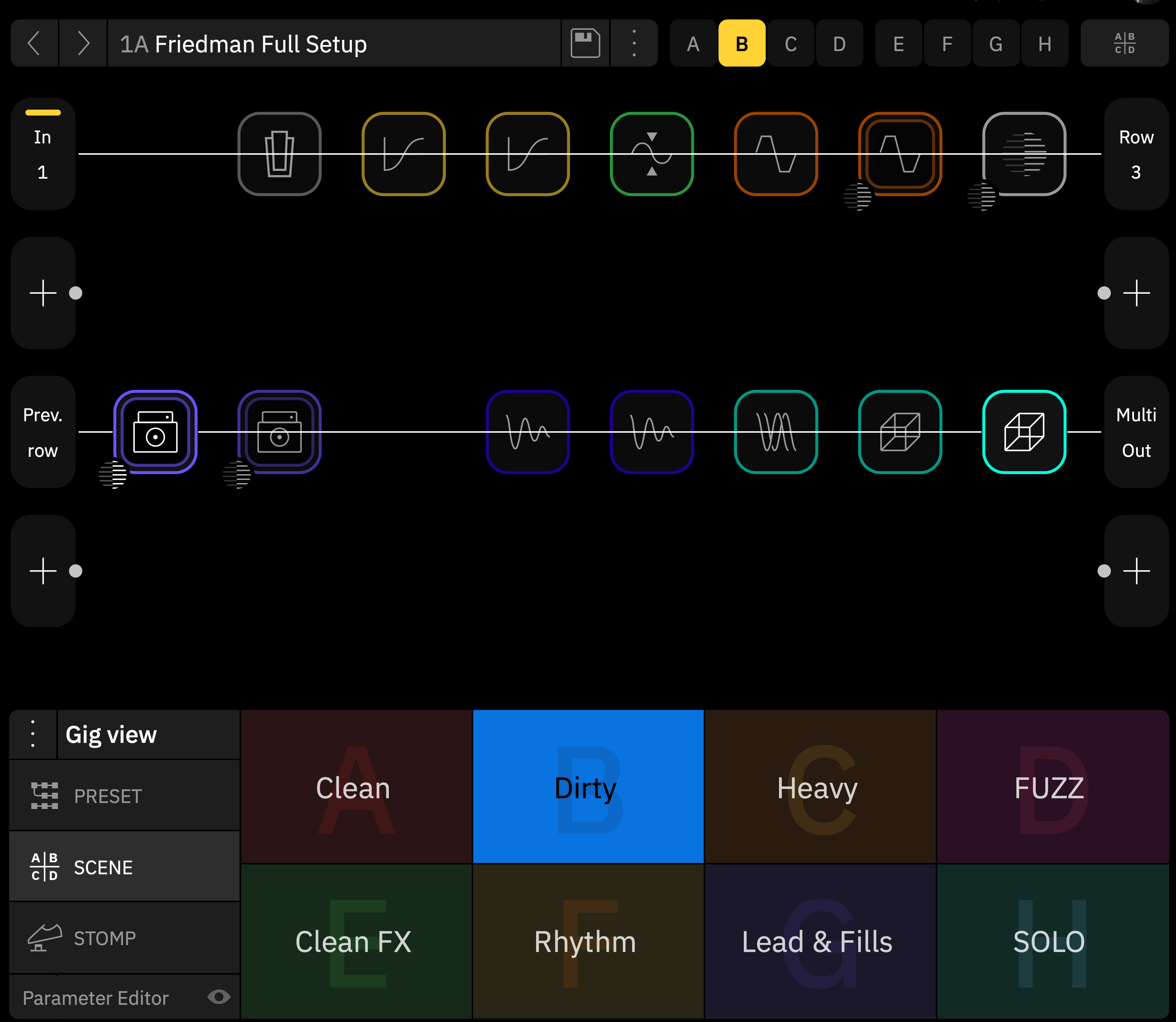 Fman BE50 Deluxe - Full Live Rig (8 Scenes)